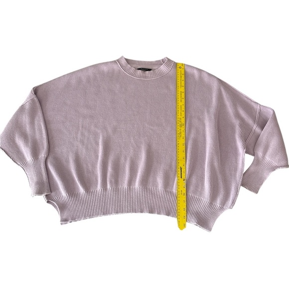 AE Studio American Eagle Oversized Ribbed Sweater Size Medium Lilac - Picture 2 of 5